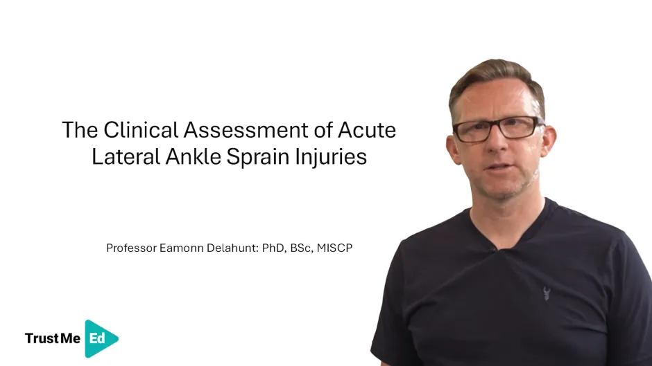 The Clinical Assessment of Acute Lateral Ankle Sprain Injuries