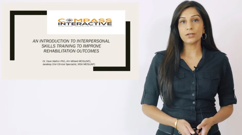 Introduction to interpersonal skills to improve rehab outcomes