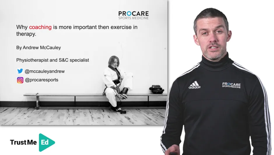 Why coaching is more important than exercise in therapy