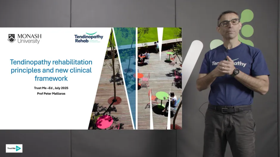 Tendinopathy Rehabilitation Principles and New Clinical Framework