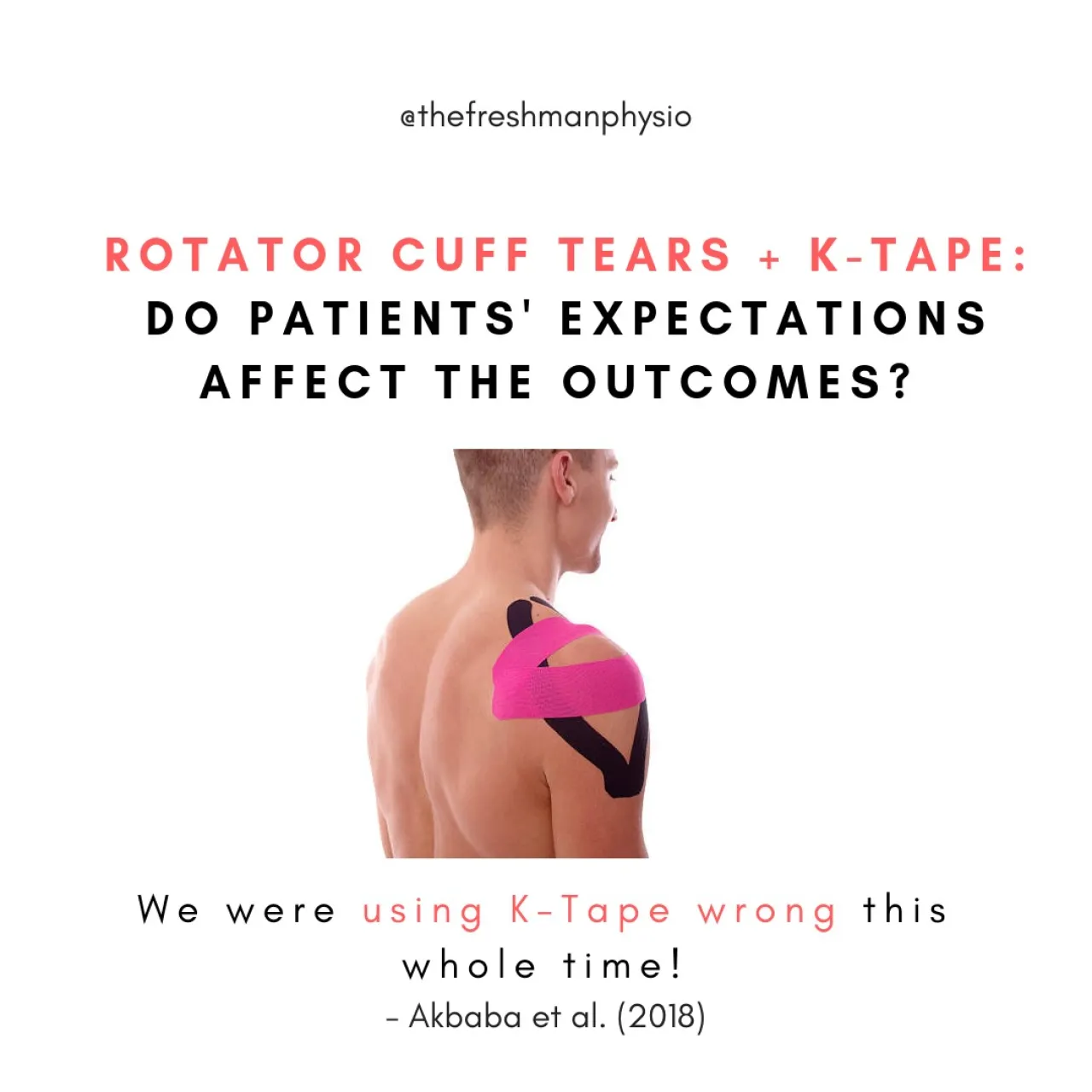 Does the patients’ expectations on kinesiotape affect the outcomes of patients with a rotator cuff tear?
