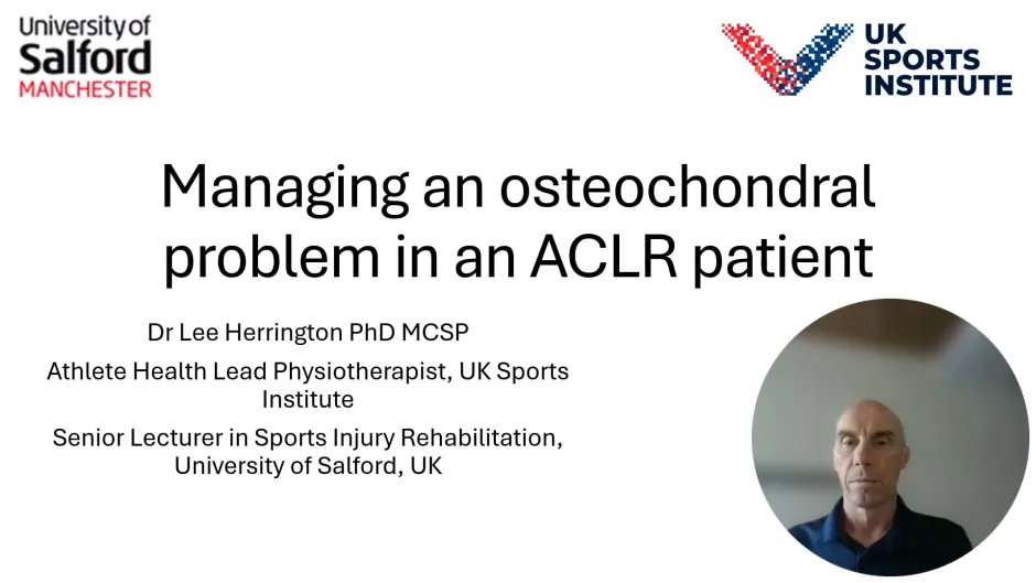 Lee Herrington - ACLR: Case Study